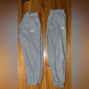 Nike  Grey Joggers with White Logo